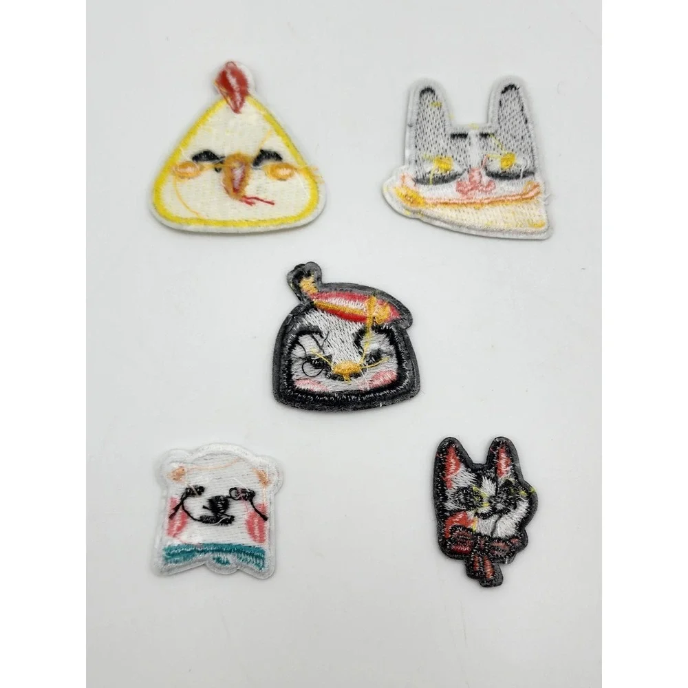 LOT OF‎ 5 CUTE ANIMAL EMBROIDERED PATCHES